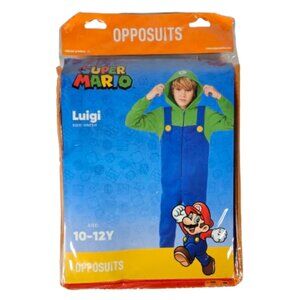 Opposuits Super Mario Luigi Costume Child Kid Size 10-12Y Halloween